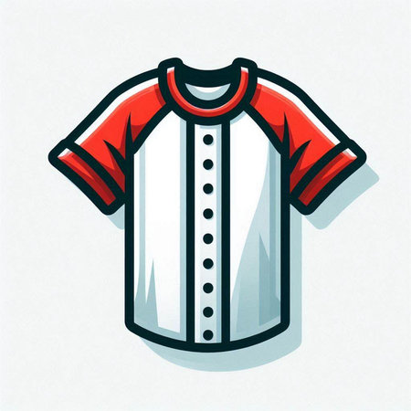Illustration of a t-shirt on a white background - vectorのイラスト素材