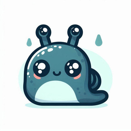 Cute cartoon monster character. Vector illustration. Cute monster.のイラスト素材