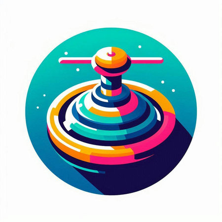 Spiral icon. Swirl in circle. Vector illustration.のイラスト素材