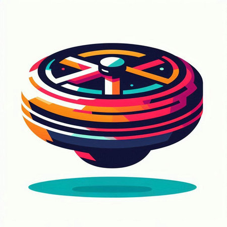 Casino roulette wheel on white background. Vector illustration. Eps 10.のイラスト素材