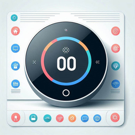 Vector illustration of speedometer icon. Infographic design element. 10 epsのイラスト素材