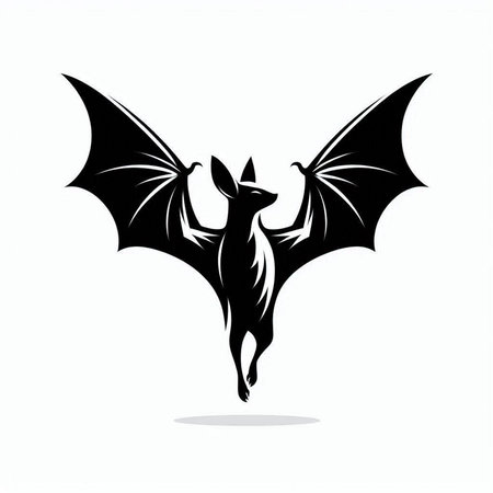 Bat icon isolated on white background. Vector illustration. Eps 10.のイラスト素材