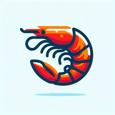 Lobster logo. Seafood restaurant logo. Vector illustration.のイラスト素材