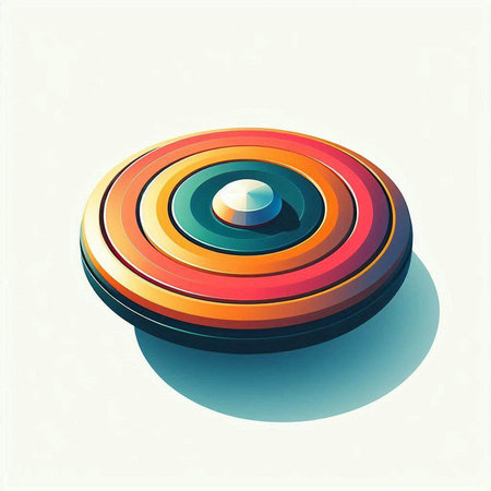 3d colorful circles on white background. Vector illustration. Eps 10のイラスト素材