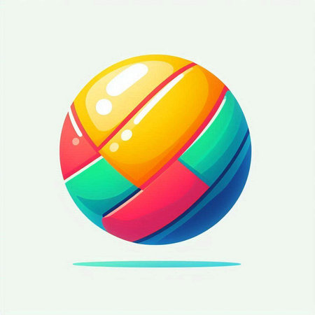 Colorful ball on white background. Vector illustration. Eps 10.のイラスト素材