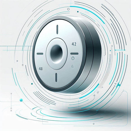 abstract future technology concept background, closeup of metal cogwheelのイラスト素材