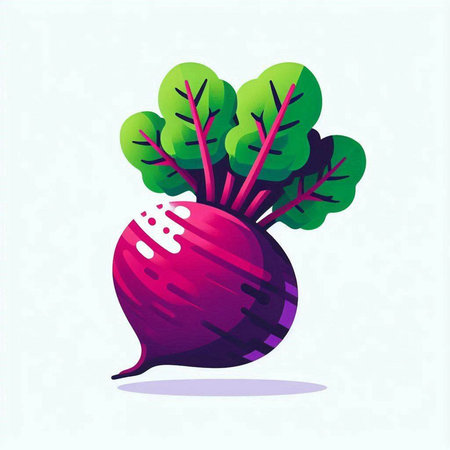 Beetroot vector illustration. Beetroot vegetable icon. Vegetable icon.のイラスト素材