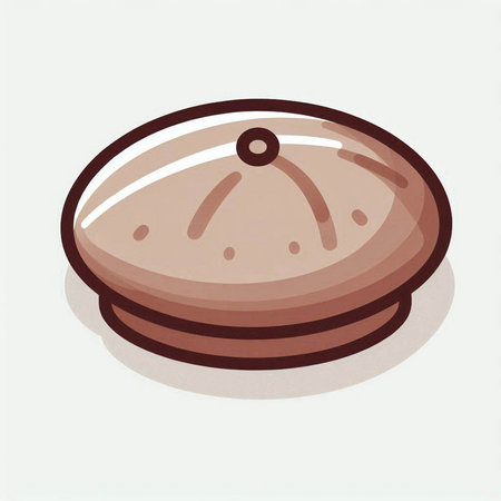 Illustration of a japanese mochi on a white backgroundのイラスト素材