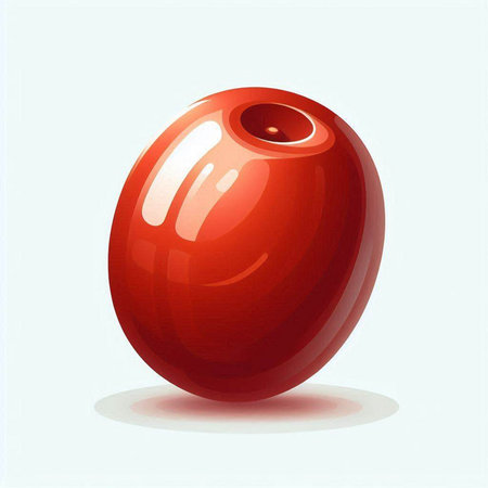 Realistic 3d Detailed Red Cranberry. Vector illustration.のイラスト素材