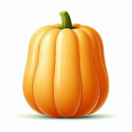 Pumpkin on a white background. Vector illustration. Eps 10のイラスト素材
