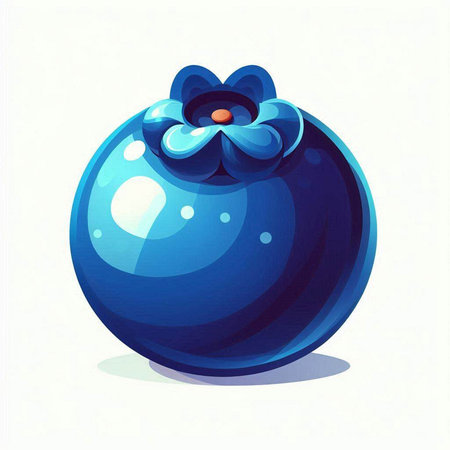 Blue christmas ball with bow on white background. Vector illustration.のイラスト素材