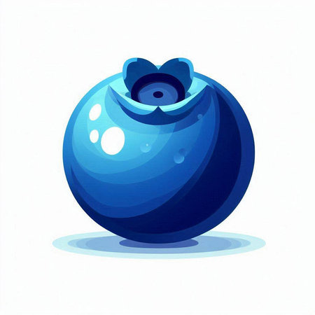 Blueberry icon isolated on white background. Vector illustration. Eps 10.のイラスト素材