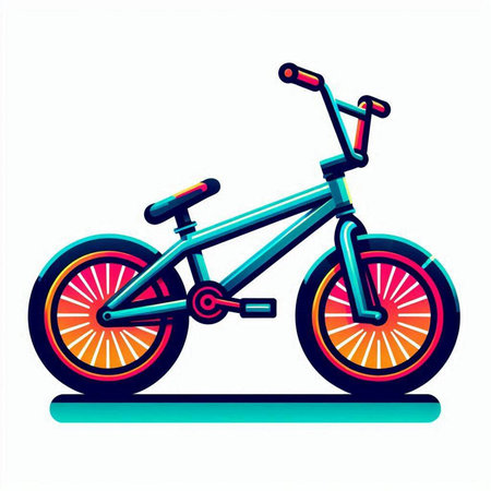 Bicycle icon on white background. Vector illustration. Eps 10.のイラスト素材