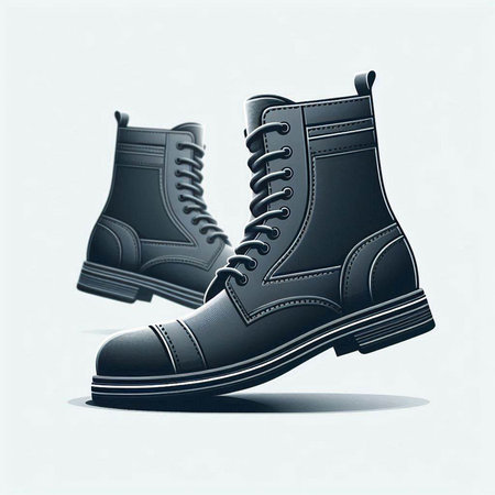 Men's shoes on a white background. Vector illustration. Eps 10のイラスト素材