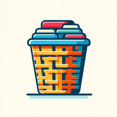 Coffee cup icon. Vector illustration in flat cartoon style.のイラスト素材