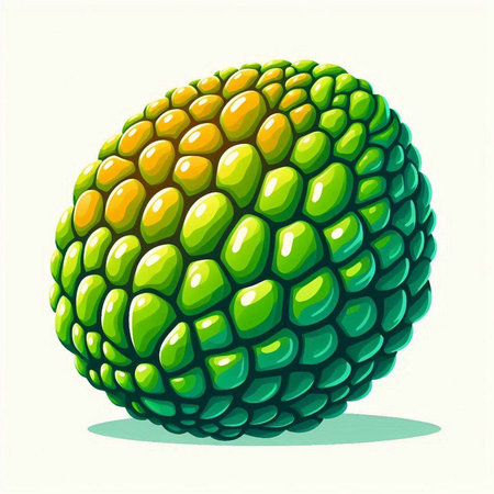 Illustration of an exotic fruit - isolated on a white background.のイラスト素材