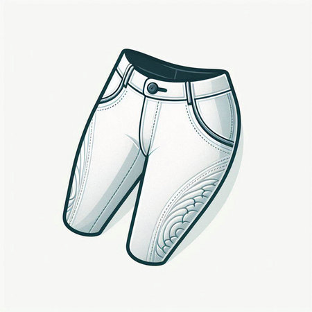 Women's sport pants isolated on a white background. Vector illustration.のイラスト素材