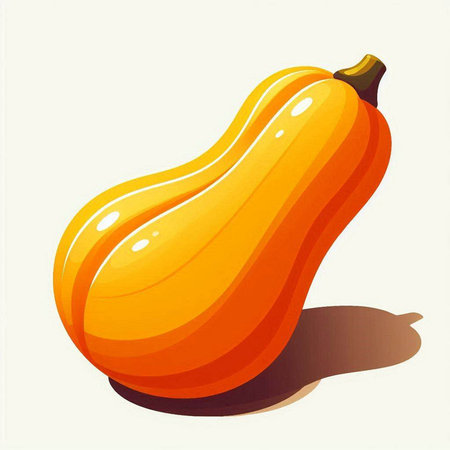 Pumpkin on white background. Vector illustration for your design.のイラスト素材