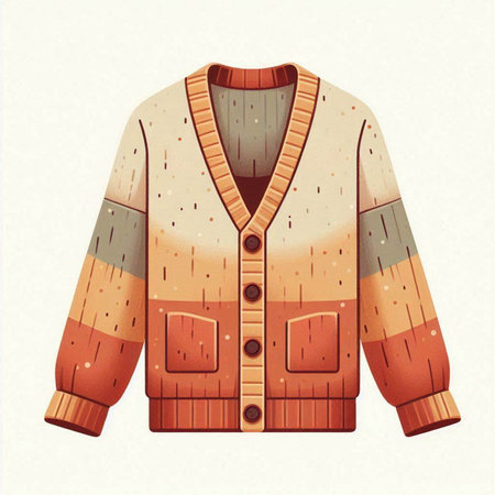 Winter jacket isolated on white background. Vector illustration in retro style.のイラスト素材