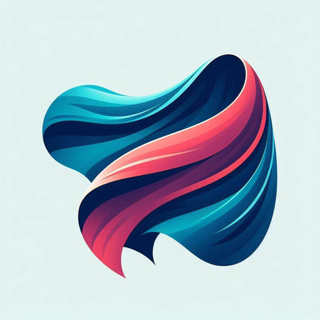abstract background with colorful waves. Vector illustration. Eps 10.のイラスト素材