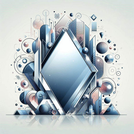 Abstract technological background with various technological elements. Vector illustration. Eps 10のイラスト素材