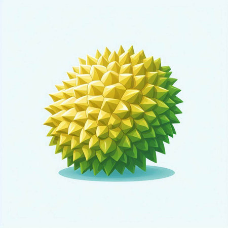 durian fruit on a white background. vector illustration. eps 10のイラスト素材