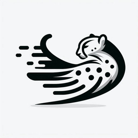 Panther, vector illustration, isolated on a white background.のイラスト素材