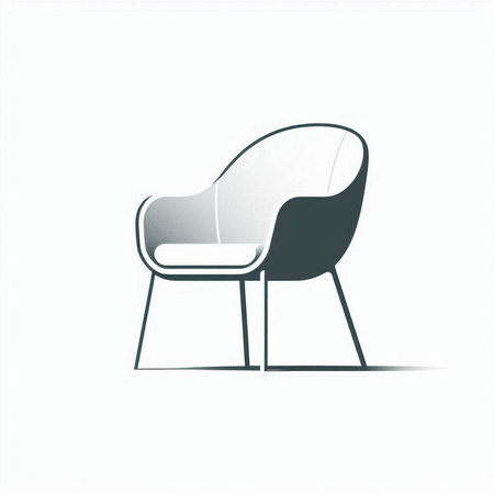 modern armchair isolated on a white background. vector illustration eps 10のイラスト素材