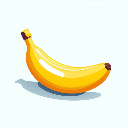 Banana. Vector illustration. Isolated on a white background.のイラスト素材