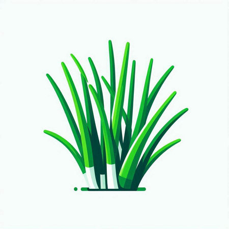 Green grass on a white background. Vector illustration. Eps 10.のイラスト素材