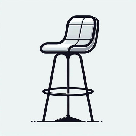 chair isolated on a white background, vector illustration, eps 10のイラスト素材