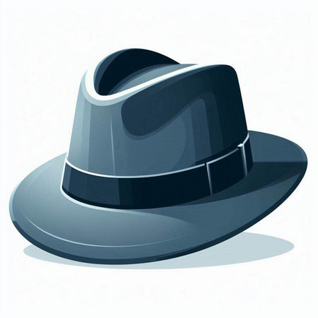 Vector illustration of a hat on a white background. Eps 10.のイラスト素材