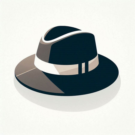 hat on a white background, 3d illustration, eps10のイラスト素材