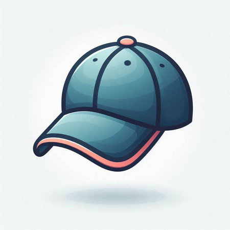 Vector illustration of a baseball cap isolated on a white background. EPS 10のイラスト素材