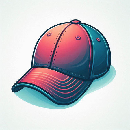 Baseball cap. Vector illustration isolated on white background. EPS 10のイラスト素材