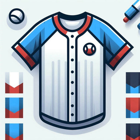 Soccer or football uniform. Vector illustration in flat design style.のイラスト素材