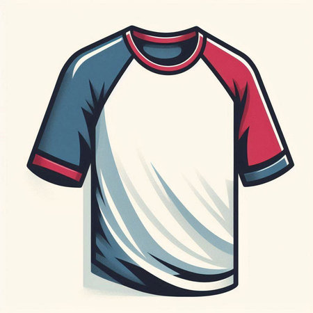 T-shirt design. Vector illustration of a t-shirt.のイラスト素材