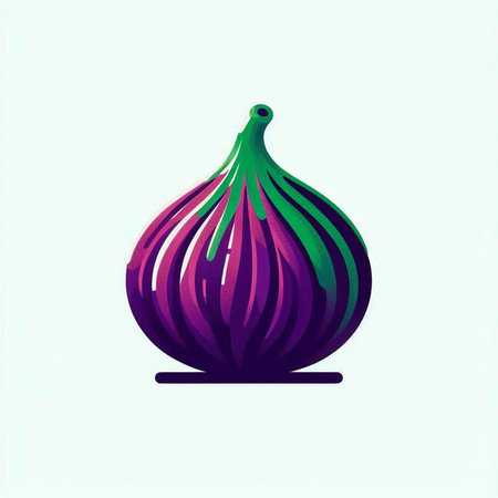 Illustration of a purple fig on a white background. Vector illustrationのイラスト素材