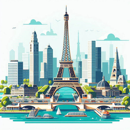 Cute cartoon bear on white background. Hand drawn vector illustration.のイラスト素材