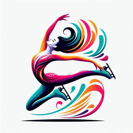 Beautiful woman in yoga pose. Colorful vector illustration for your designのイラスト素材