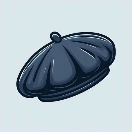 Illustration of a traditional japanese hat in retro style.のイラスト素材