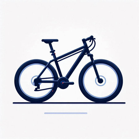 Bicycle on a white background. Vector illustration of a bicycle.のイラスト素材