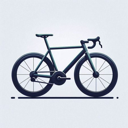 Bicycle isolated on the white background. Vector illustration. Eps 10.のイラスト素材