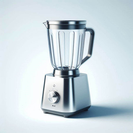 Modern electric blender on a white background. 3d render illustration.のイラスト素材