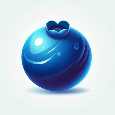 Blue christmas ball on a white background. Vector illustration. Eps 10.のイラスト素材