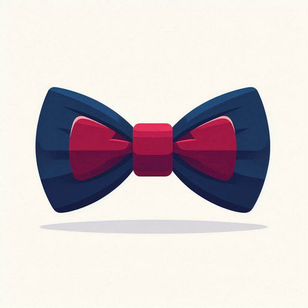 Vector illustration of a bow tie on a white background. Eps 10のイラスト素材