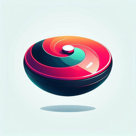Vector illustration of a multicolored ball on a light background.のイラスト素材