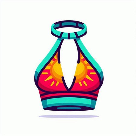 Vase icon. Vector illustration in flat style. Isolated on white background.のイラスト素材