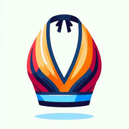 Illustration of a biker helmet isolated on a white background.のイラスト素材