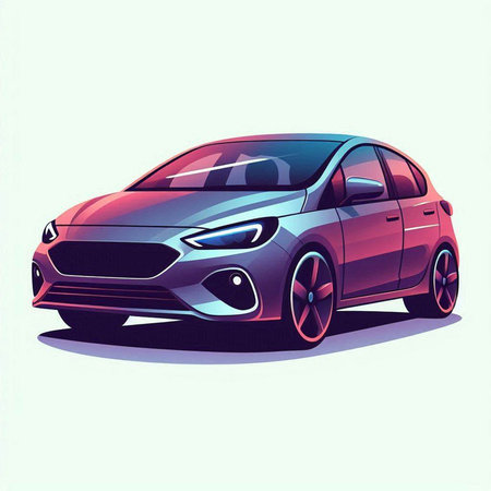 Sketch of a car. Vector illustration. Eps 10.のイラスト素材